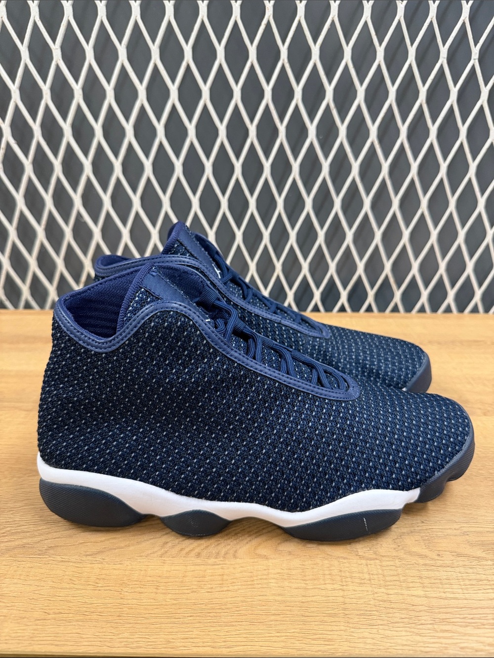 Men's Jordan Navy Knit Athletic Sneakers - Brand Unspecified